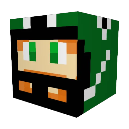 PWINNY26 Minecraft avatar head, 3D render