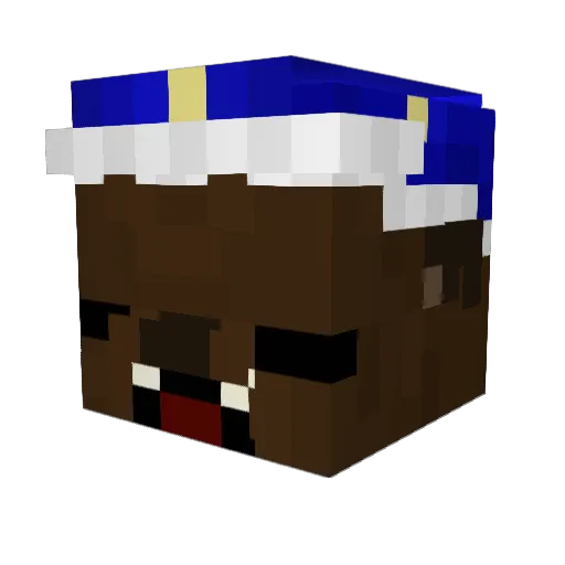 PWNETRATOR Minecraft avatar head, 3D render