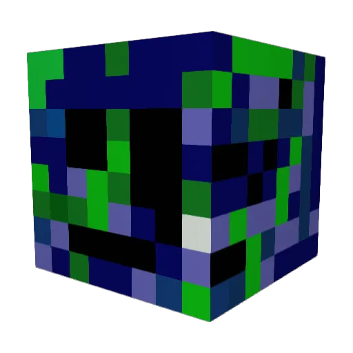 PWYA Minecraft avatar head, 3D render