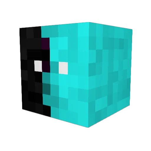 PXXRI Minecraft avatar head, 3D render
