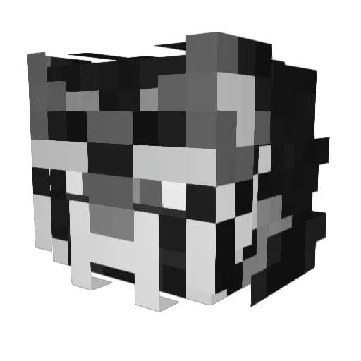 PXyTigre Minecraft avatar head, 3D render