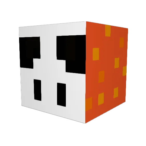 PYR0SPHERE Minecraft avatar head, 3D render