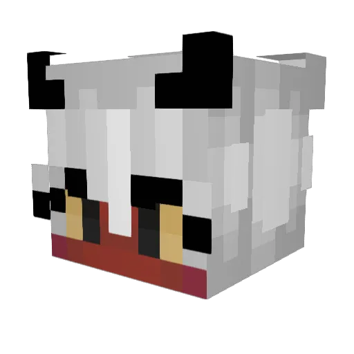 PYRO597 Minecraft avatar head, 3D render