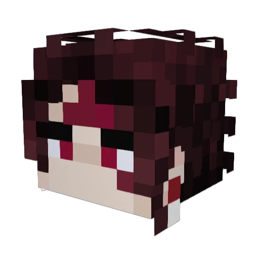 PYROSBIGGESTFAN Minecraft avatar head, 3D render