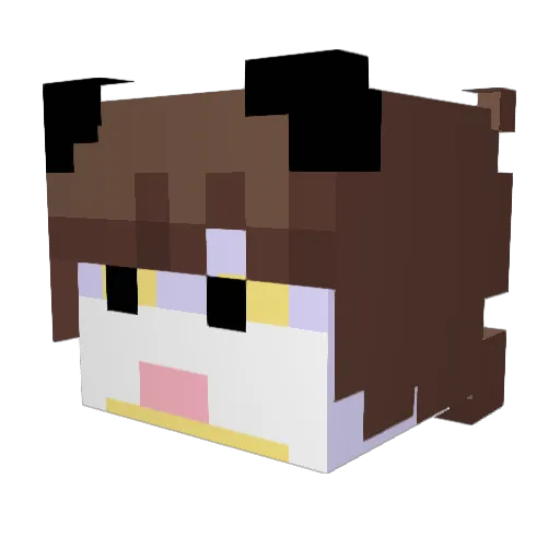 PYROTEKNIK Minecraft avatar head, 3D render