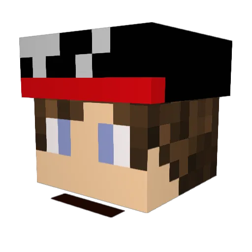 PZachery Minecraft avatar head, 3D render