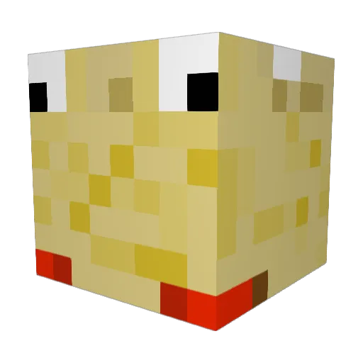 P_A_S_T_A_ Minecraft avatar head, 3D render
