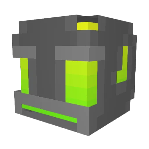 P_A_T_A Minecraft avatar head, 3D render