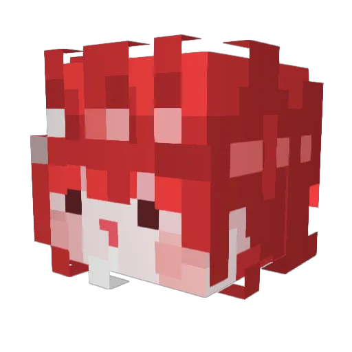 P_Hwane Minecraft avatar head, 3D render