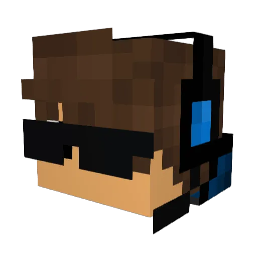 P_L_A_Y_E_R79 Minecraft avatar head, 3D render
