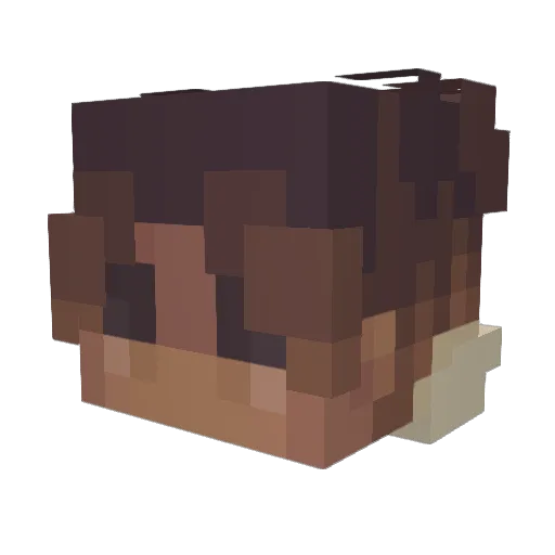 P_Lewis0000 Minecraft avatar head, 3D render