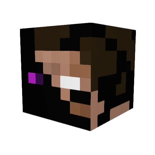 P_M_N Minecraft avatar head, 3D render