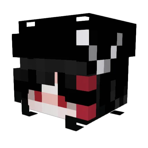 P_Perry Minecraft avatar head, 3D render