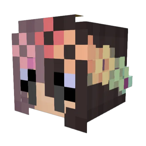 P_Pietr Minecraft avatar head, 3D render