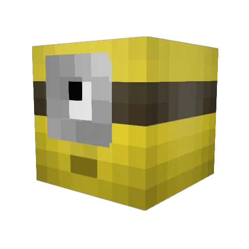 P_Ray Minecraft avatar head, 3D render