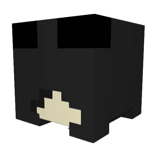P_Yuika Minecraft avatar head, 3D render