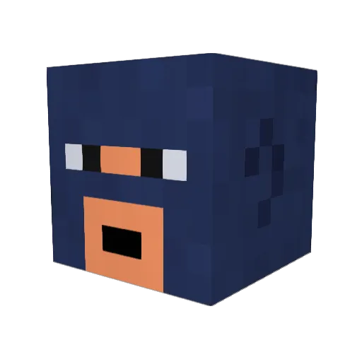 P_Z Minecraft avatar head, 3D render