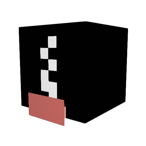 P__DOT Minecraft avatar head, 3D render