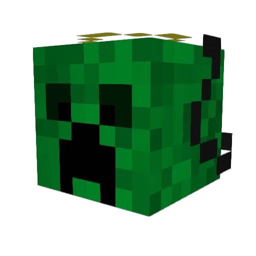 P_and_T Minecraft avatar head, 3D render