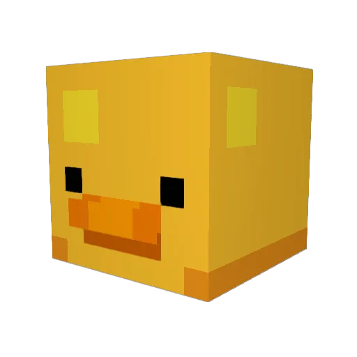 P_e_t_e_y Minecraft avatar head, 3D render