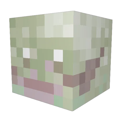 P_ianka Minecraft avatar head, 3D render