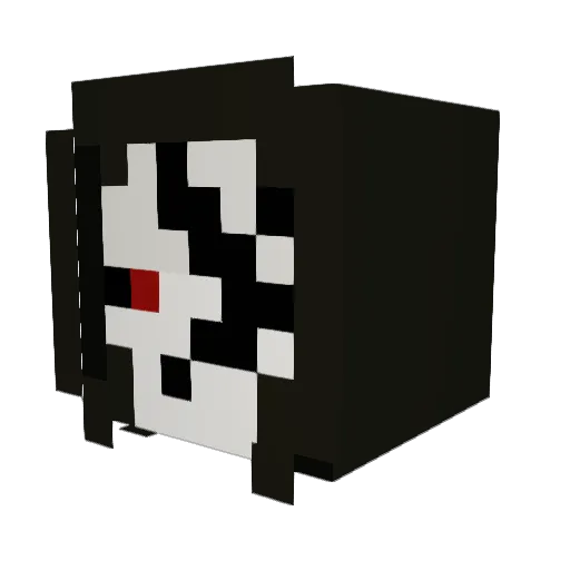 P_is_Nik Minecraft avatar head, 3D render