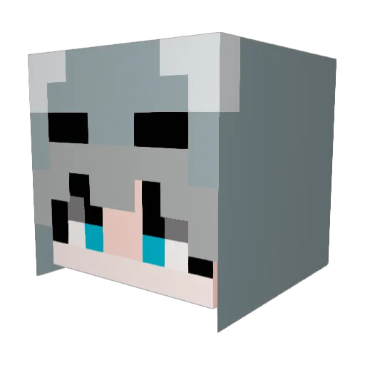 P_scahan_2280 Minecraft avatar head, 3D render