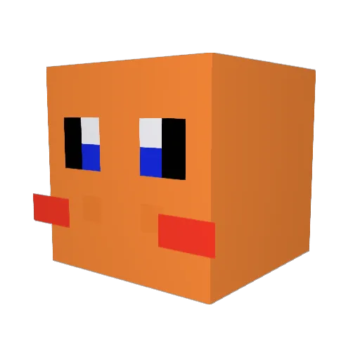 Pa12 Minecraft avatar head, 3D render