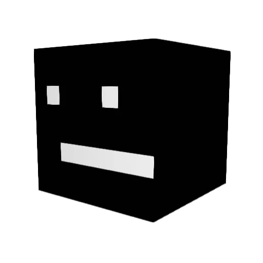 Pa1eon Minecraft avatar head, 3D render