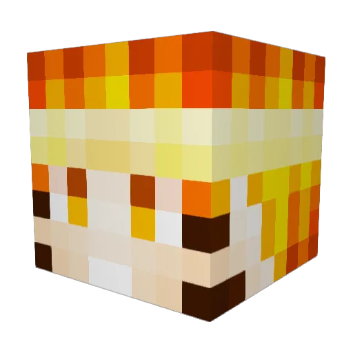 Pa3k122 Minecraft avatar head, 3D render