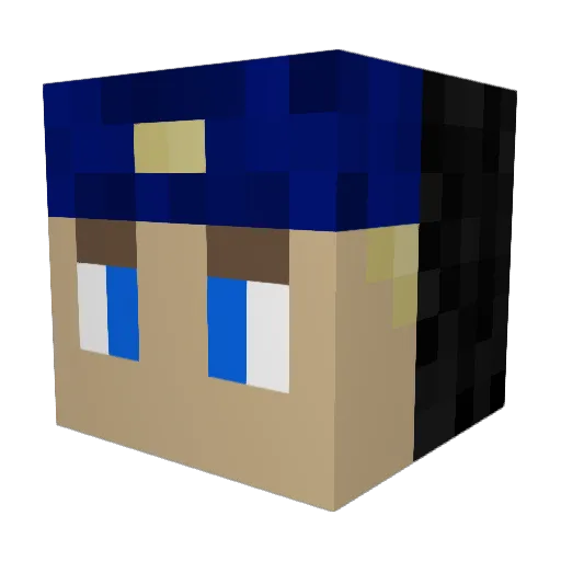 PaGGz Minecraft avatar head, 3D render