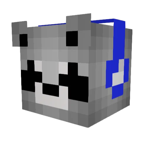 PaLaLeBA Minecraft avatar head, 3D render