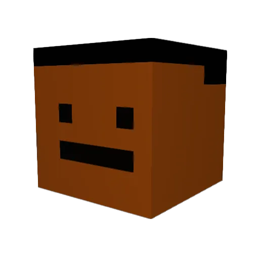 PaPaApeS Minecraft avatar head, 3D render