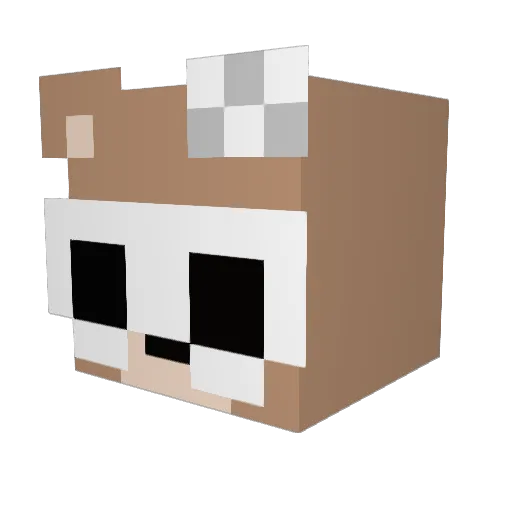 PaTeKor Minecraft avatar head, 3D render