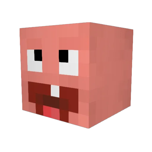 PaTriK_666 Minecraft avatar head, 3D render