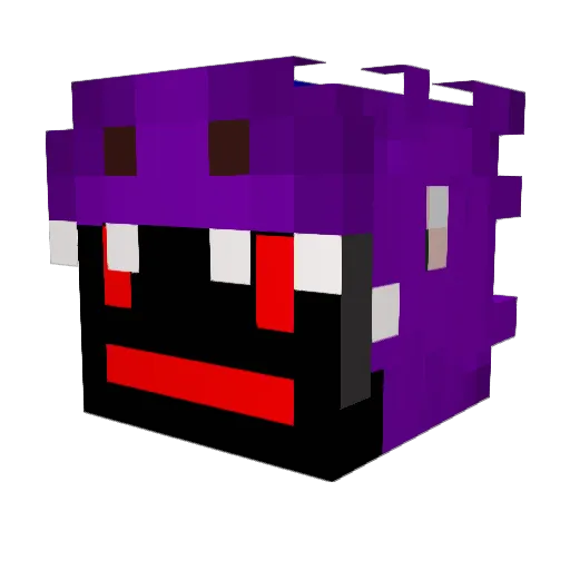 PaTroGrass Minecraft avatar head, 3D render