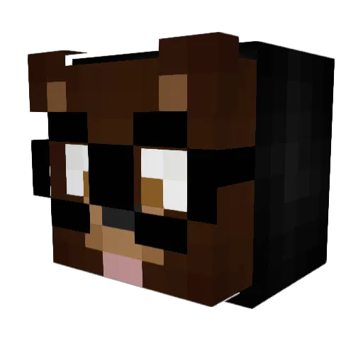 PaYuu Minecraft avatar head, 3D render