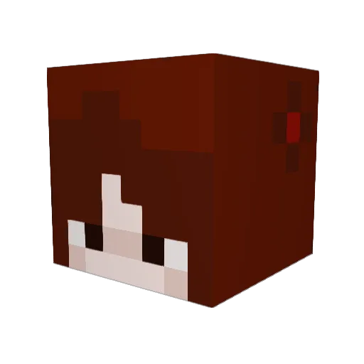 Paalti Minecraft avatar head, 3D render