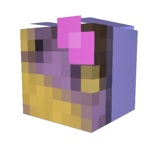 PaarseNathan Minecraft avatar head, 3D render