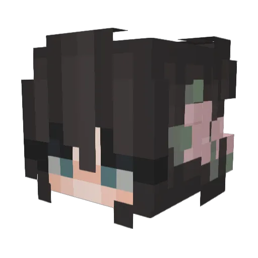 Paatricia Minecraft avatar head, 3D render