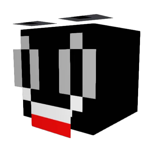 Paaulk Minecraft avatar head, 3D render