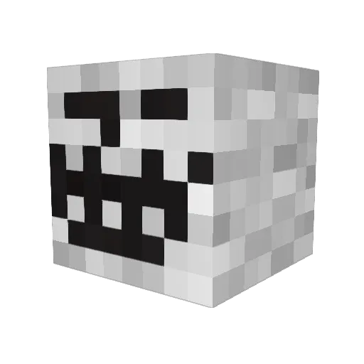 Pabakal Minecraft avatar head, 3D render