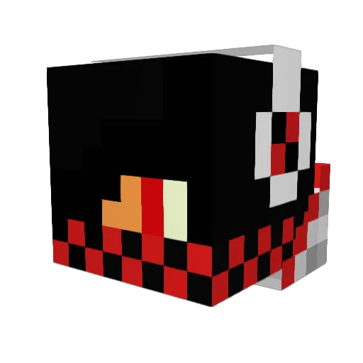 Pabe3 Minecraft avatar head, 3D render
