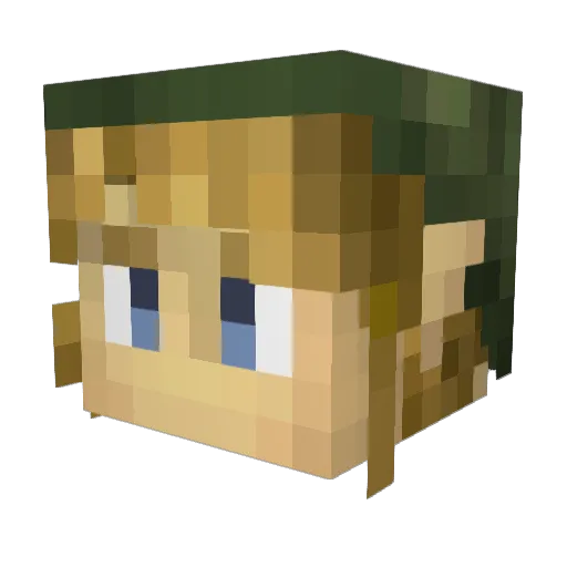 Pableno Minecraft avatar head, 3D render