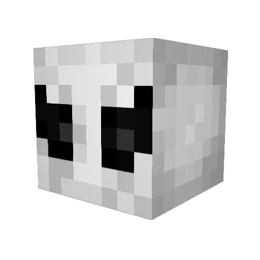 PabletexD Minecraft avatar head, 3D render