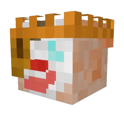 Pablito12345678 Minecraft avatar head, 3D render