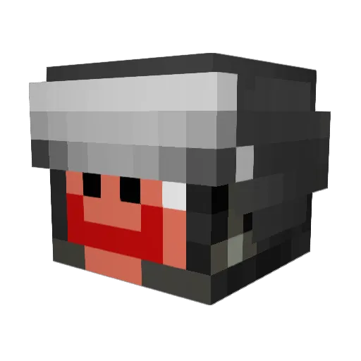 Pablito43 Minecraft avatar head, 3D render