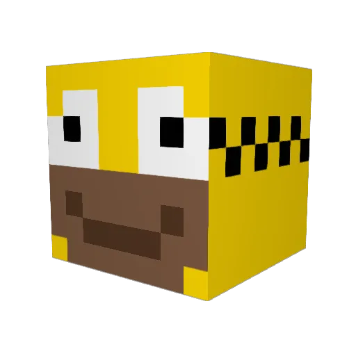 PablitoABG Minecraft avatar head, 3D render