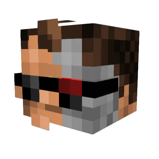 Pablitto8 Minecraft avatar head, 3D render