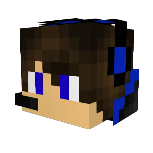 Pablo66YT Minecraft avatar head, 3D render